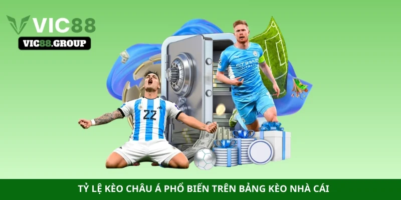 Tỷ lệ kèo Châu Á phổ biến trên bảng kèo nhà cái